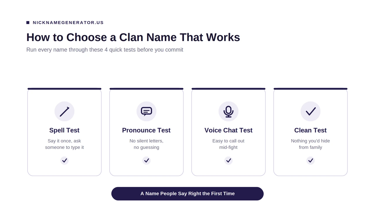 Clan Name Generator: Warriors, Fantasy, PUBG, Warframe, Avatar 2 choosing a perfect clan name generated by clan name maker
